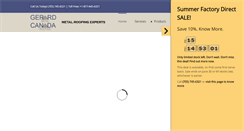 Desktop Screenshot of gerardcanadametalroofing.com